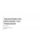OBLIGACIONES DEL EMPLEADOR Y DEL TRABAJADOR