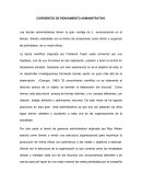 CORRIENTES DE PENSAMIENTO ADMINISTRATIVO