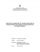 ¿Qué tipo de competencias TIC necesitan desarrollar los docentes chilenos para integrar de manera efectiva las tecnologías digitales?