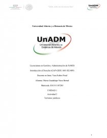 DERECHO UNIDAD 1 ACT1 TERMINOS JURIDICOS. Página 1