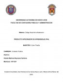 Producto integrador de aprendizaje. Código fiscal de la federación