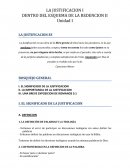 LA JUSTIFICACION I DENTRO DEL ESQUEMA DE LA REDENCION