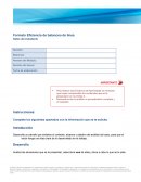 Formato Eficiencia de balanceo de línea