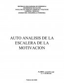 AUTO ANALISIS DE LA ESCALERA DE LA MOTIVACION