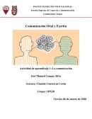 Actividad de aprendizaje 1: La comunicación