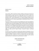 Escrito de renuncia voluntaria por tramite de jubilación en el IMSS