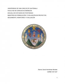 Diseño e implementación de Seguimiento, Monitoreo & Evaluación. Página 1