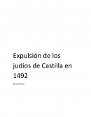 Expulsión de los judíos de Castilla en 1492