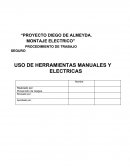 PROCEDIMIENTO DE TRABAJO USO HERRAMIENTAS MANUALES Y ELÉCTRICAS