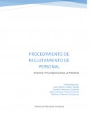 PROCEDIMIENTO DE RECLUTAMIENTO DE PERSONAL