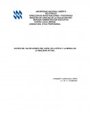 JUICIOS DEL VALOR ACERCA DEL PAPEL DE LA ÉTICA Y LA MORAL EN LA REALIDAD ACTUAL