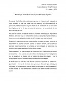 Metodología de Diseño Curricular para Educación Superior