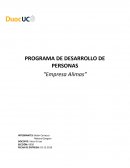 PROGRAMA DE DESARROLLO DE PERSONAS “Empresa Alimas”