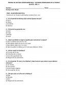 PRUEBA DE LECTURA COMPLEMENTARIA “LEYENDAS AMERICANAS DE LA TIERRA”