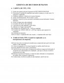 GERENCIA DE RECURSOS HUMANOS