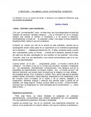 LITERATURA... PALABRAS ¿VIVAS, VIVIFICANTES, VIVIENTES?