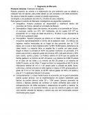 Segmento de Mercado. Producto ofrecido: Extensión de lápices