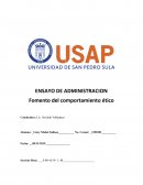 Fomento del comportamiento ético