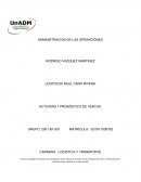 Administracion de las operaciones. Logistica y transporte
