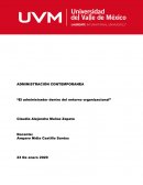 El administrador dentro del entorno organizacional