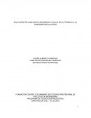 APLICACIÓN DE ANÁLISIS DE SEGURIDAD Y SALUD EN EL TRABAJO A LA PANADERÍA BELALCÁZAR