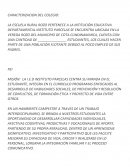 Caracterizacion del colegio