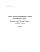 INTELIGENCIA EMOCIONAL Efectos emocionales dentro del aula de la primaria Benito Juárez