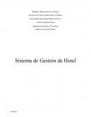 Teoría de Sistemas Sistema de Gestión de Hotel