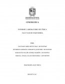 CINEMÁTICA INFORME LABORATORIO DE FÍSICA