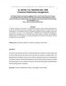 EL ANTES Y EL DESPUÉS DEL CRM