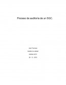 Proceso de auditoría de un SGC.Gestión de calidad