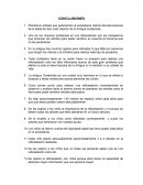 Plantaciones de arboles. Conclusiones y recomendaciones