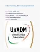 Ejercicios de elasticidad