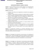 DISPOSICIONES GENERALES, USUARIOS Y SERVICIOS