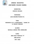 INCIDENCIA DE LA DELINCUENCIA JUVENIL EN EL NÚCLEO FAMILIAR