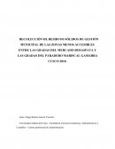 RECOLECCIÓN DE RESIDUOS SÓLIDOS DE GESTIÓN MUNICIPAL DE LAS ZONAS MENOS ACCESIBLES ENTRE LAS GRADAS DEL MERCADO ROSASPATA Y LAS GRADAS DEL PARADERO MARISCAL GAMARRA CUSCO 2018.