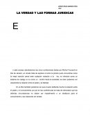 La verdad y las formas jurídicas