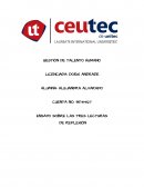 Ensayo sobre las tres lecturas de reflexión