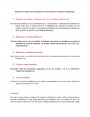 Algoritmo a seguir para establecer una prueba de hipótesis estadística