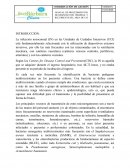 DESINFECCION DE AREA UCI