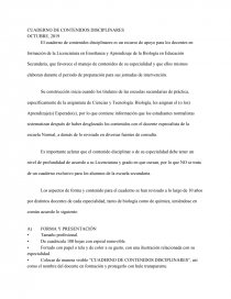CUADERNO DE CONTENIDOS DISCIPLINARES. Página 1