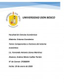 Componentes o Factores del sistema económico
