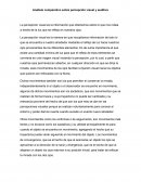 Análisis comparativo sobre percepción visual y auditiva