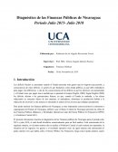 Diagnóstico de las Finanzas Públicas de Nicaragua: Período Julio 2015- Julio 2018