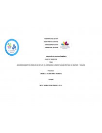 ANDAMIO COGNITIVO MODELOS DE ESTILOS DE APRENDIZAJE: UNA ACTUALIZACIÓN PARA SU REVISIÓN Y ANÁLISIS. Página 1