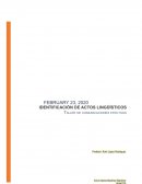 Identificacion de actos linguisticos