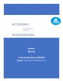 Actividad Integradora Administraciòn de proyectos uveg