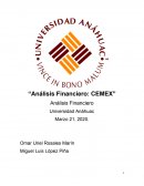Análisis financiero: CEMEX