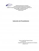 Instructivo de procedimiento para el lavado de manos