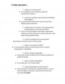 Cuestionario de filosofia. RENE DESCARTE